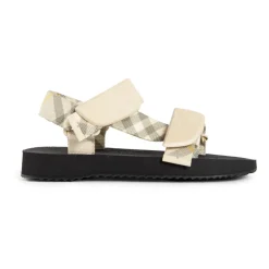 DAMES Burberry Sandalen^Trek Sandaal met kenmerkende Check band