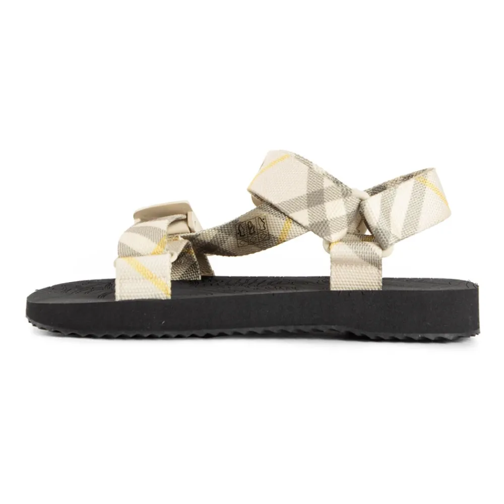 DAMES Burberry Sandalen^Trek Sandaal met kenmerkende Check band