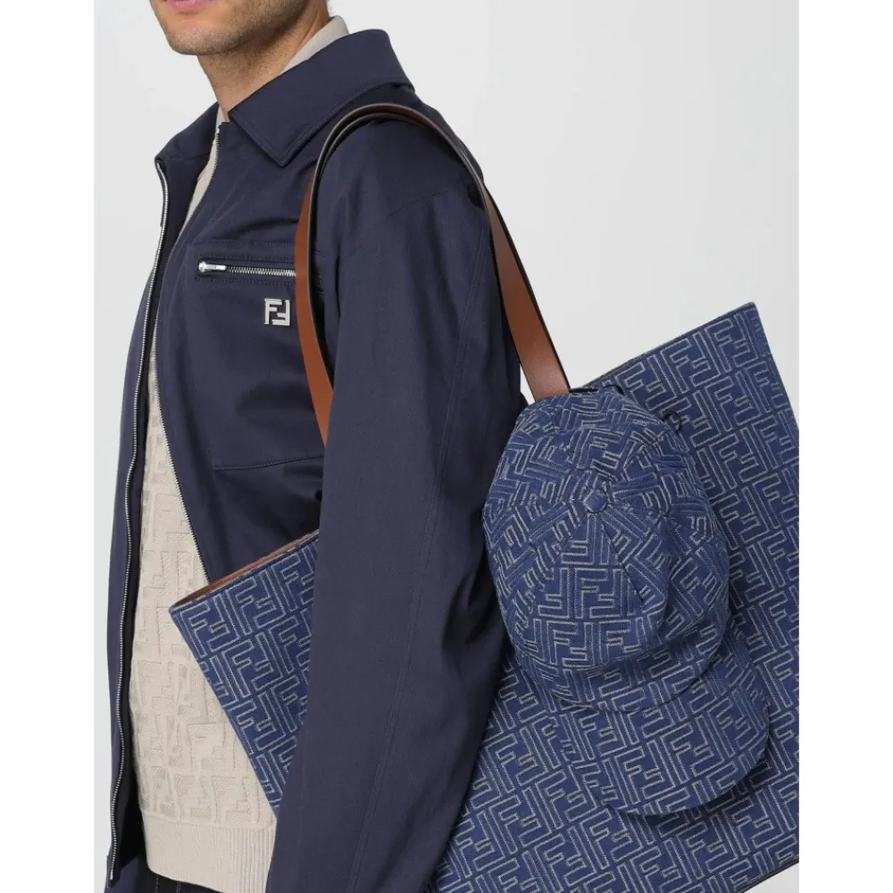 Heren Fendi Trendy Patroon Baseballpet voor Zonbescherming