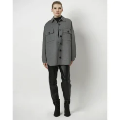 DAMES Dante 6 Trenchcoats & Mantels^Trucker stijl wollen blend jas