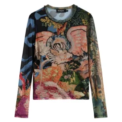 DAMES Desigual TS Dragon Lacroix Longsleeve