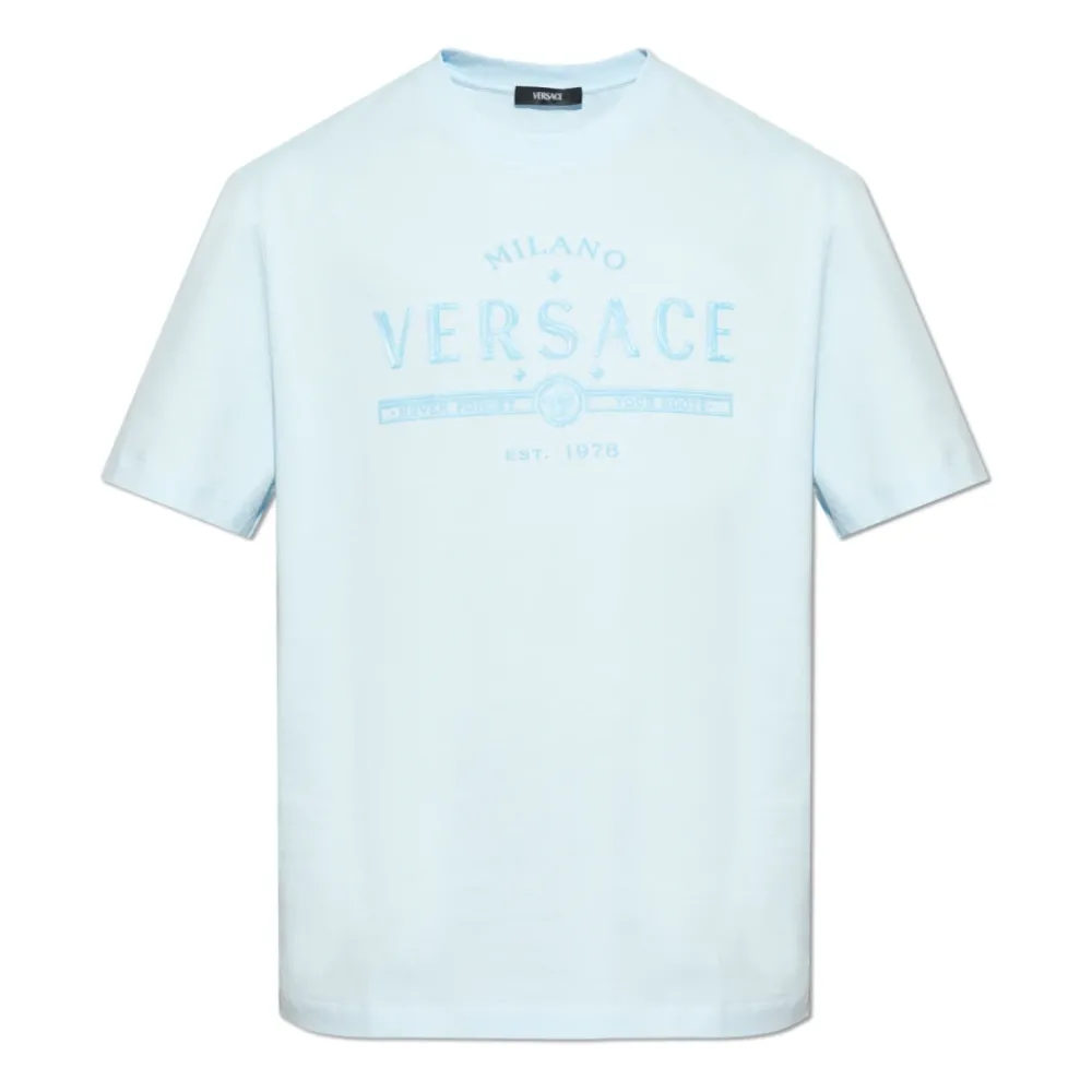 Heren Versace Shirts^T-shirt met bedrukt logo