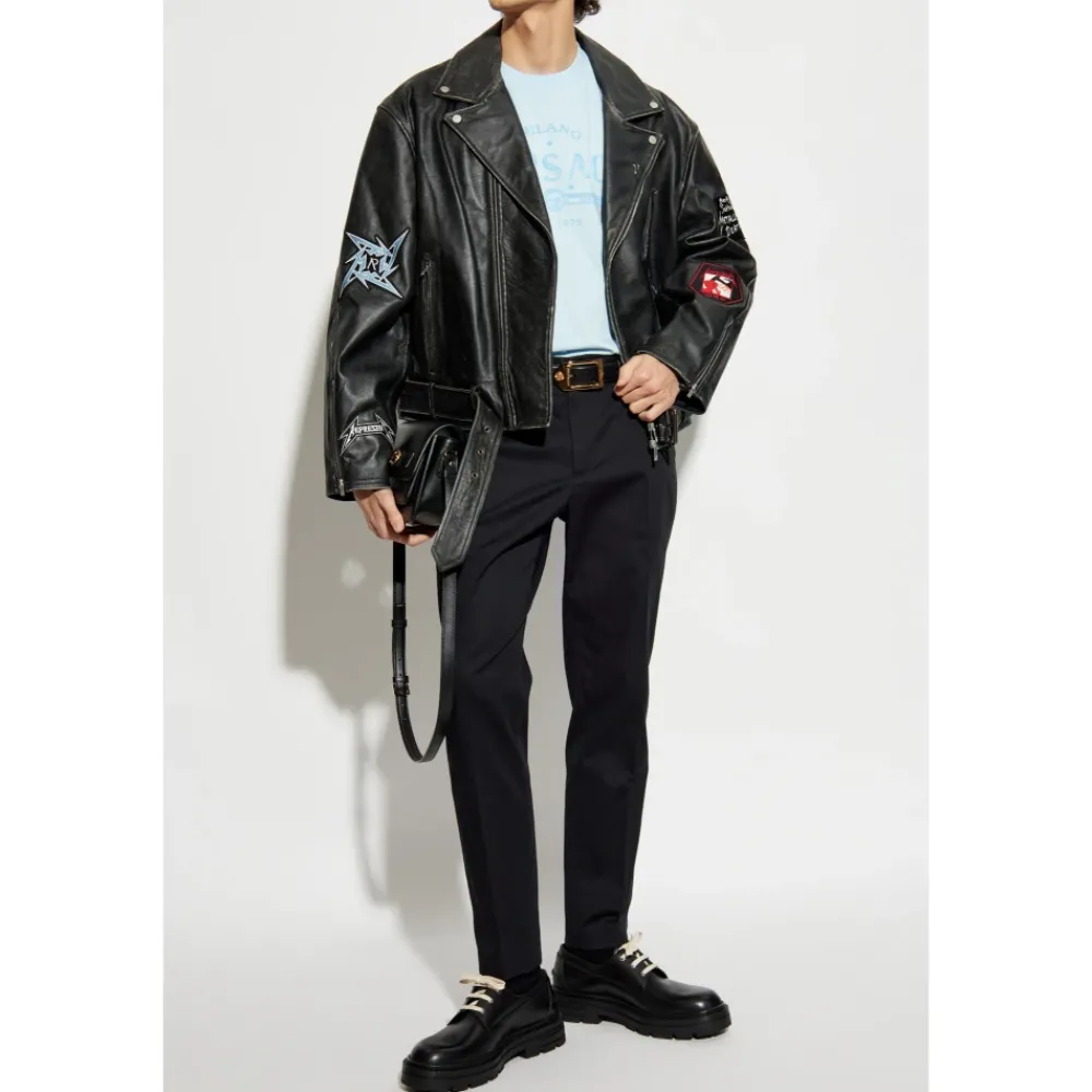 Heren Versace Shirts^T-shirt met bedrukt logo