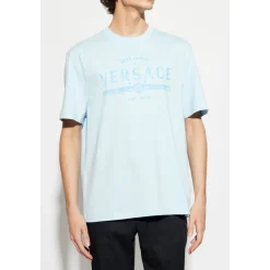 Heren Versace Shirts^T-shirt met bedrukt logo