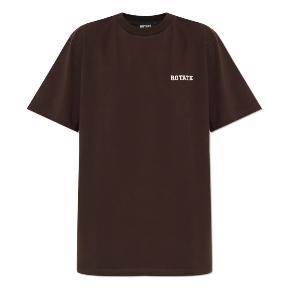 DAMES ROTATE Birger Christensen T-shirt met Geborduurd Logo