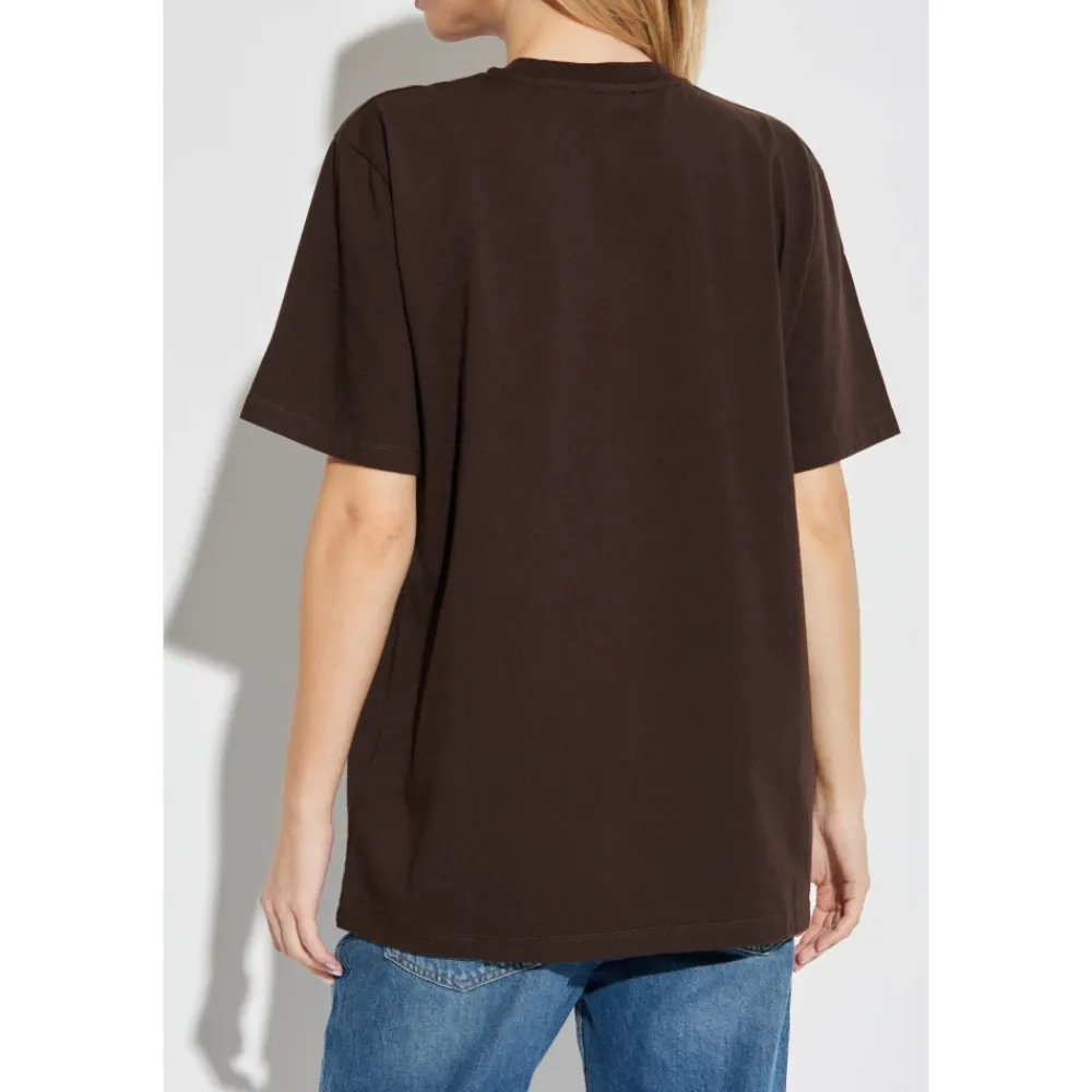 DAMES ROTATE Birger Christensen T-shirt met Geborduurd Logo