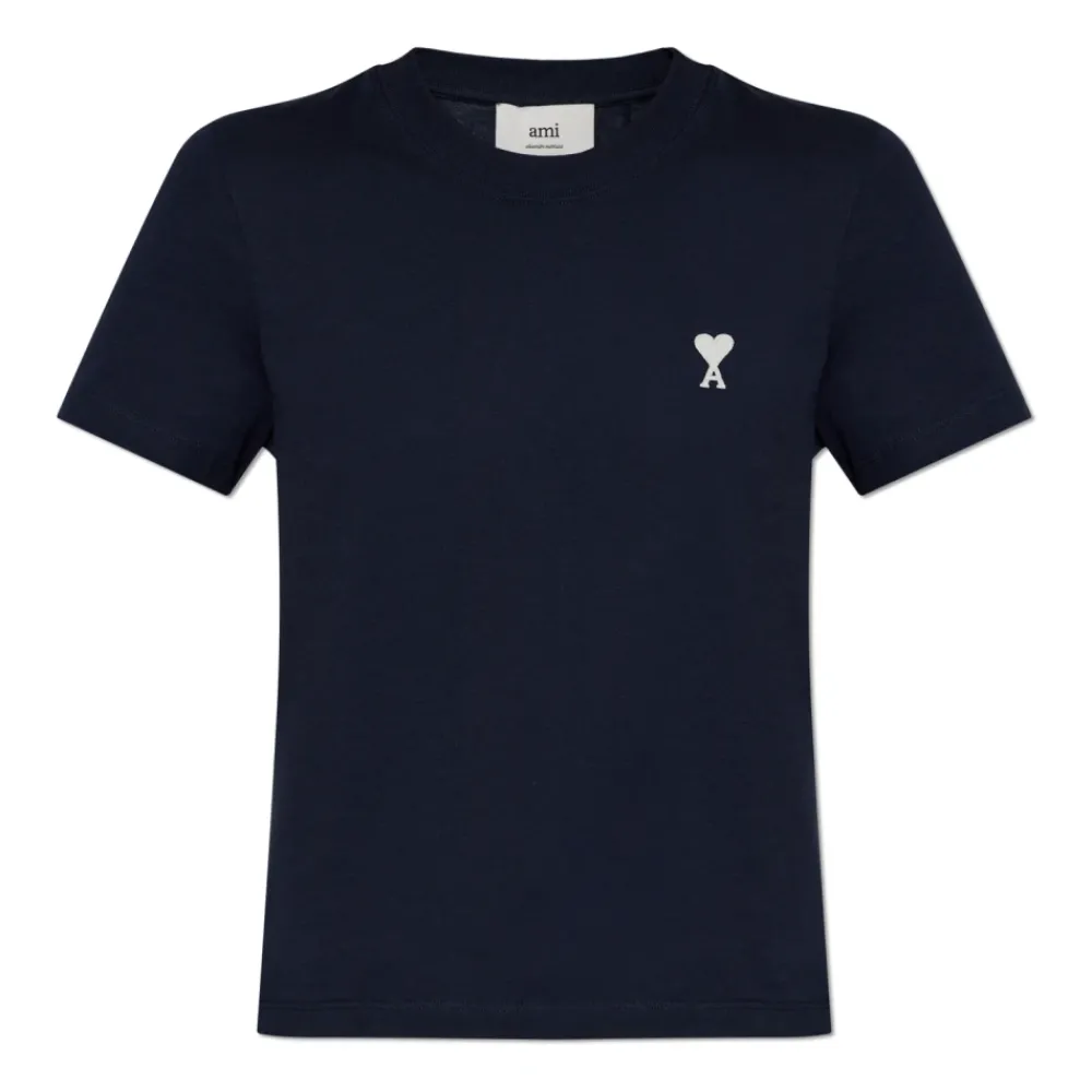 DAMES Ami Paris T-shirt met geborduurd logo