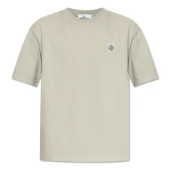 Heren Stone Island T-shirt met logo