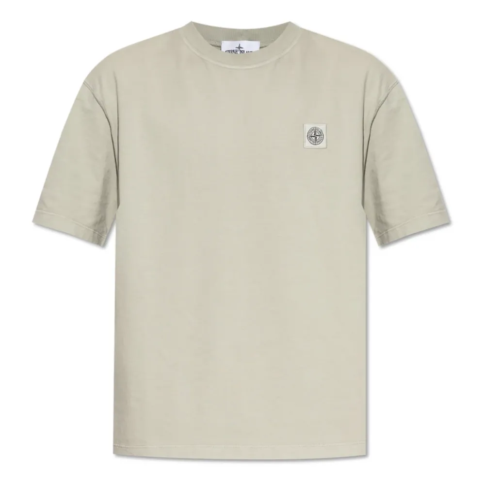 Heren Stone Island T-shirt met logo