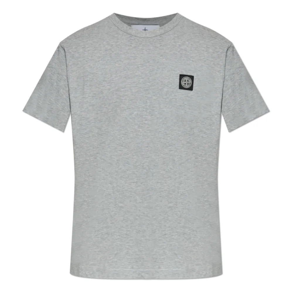 Heren Stone Island T-shirt met logo