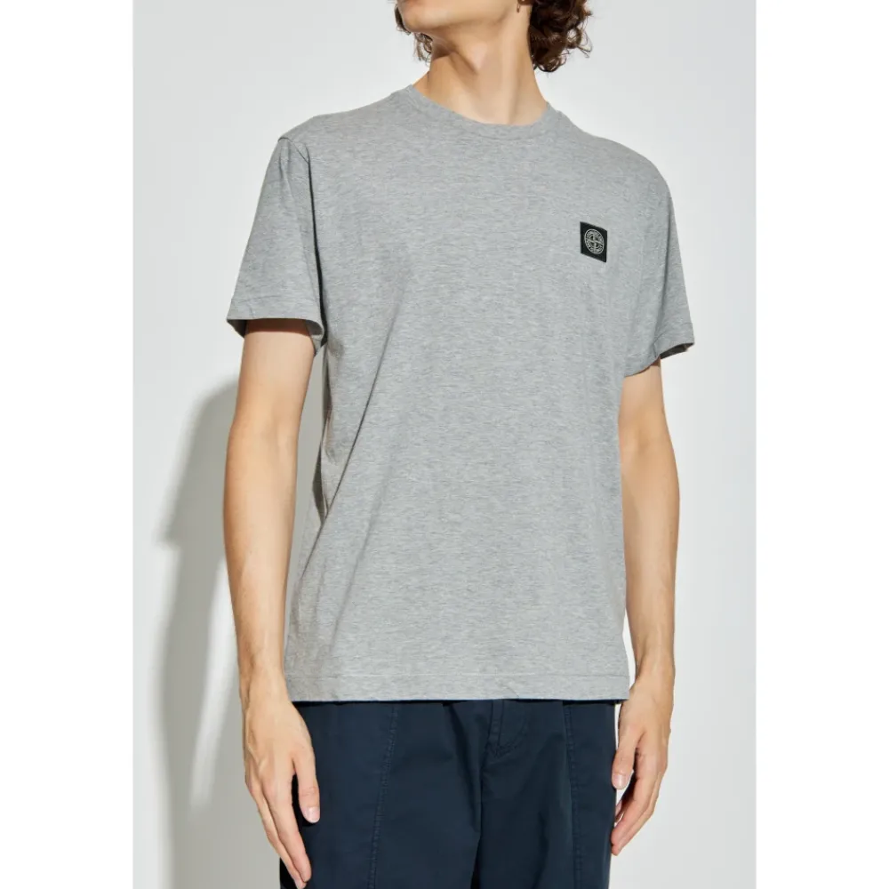 Heren Stone Island T-shirt met logo