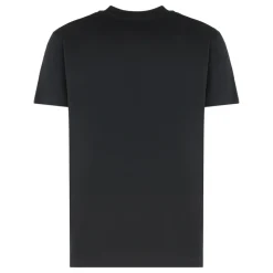 DAMES Moncler Shirts^T-shirt met ribgebreide kraag en ronde hals