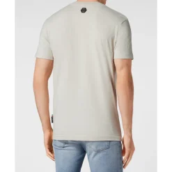 Heren Philipp Plein T-Shirt Ronde Hals Druipende Schedel