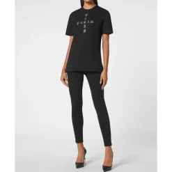 DAMES Philipp Plein Shirts^T-Shirt Ronde Hals Gothic Plein