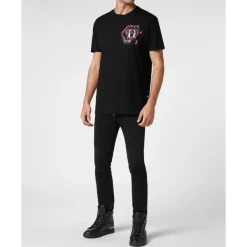 Heren Philipp Plein T-Shirt Ronde Hals Lil’ Monsters Gang