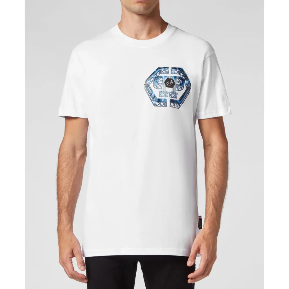 Heren Philipp Plein Shirts^T-Shirt Ronde Hals Lil’ Monsters Gang