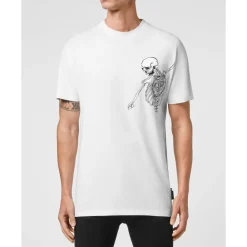 Heren Philipp Plein T-Shirt Ronde Hals Skeleton