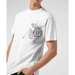 Heren Philipp Plein T-Shirt Ronde Hals Skeleton