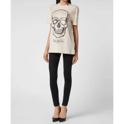 DAMES Philipp Plein Shirts^T-Shirt Ronde Hals SKULL