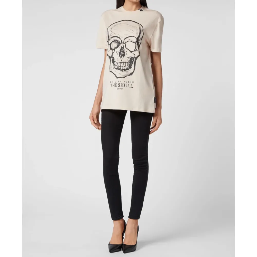 DAMES Philipp Plein Shirts^T-Shirt Ronde Hals SKULL