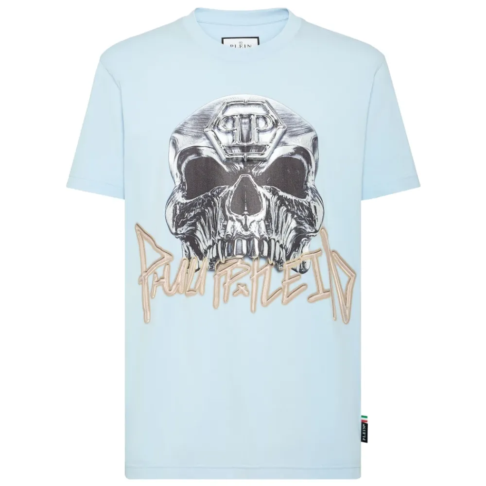 Heren Philipp Plein T-Shirt Ronde Hals SKULL