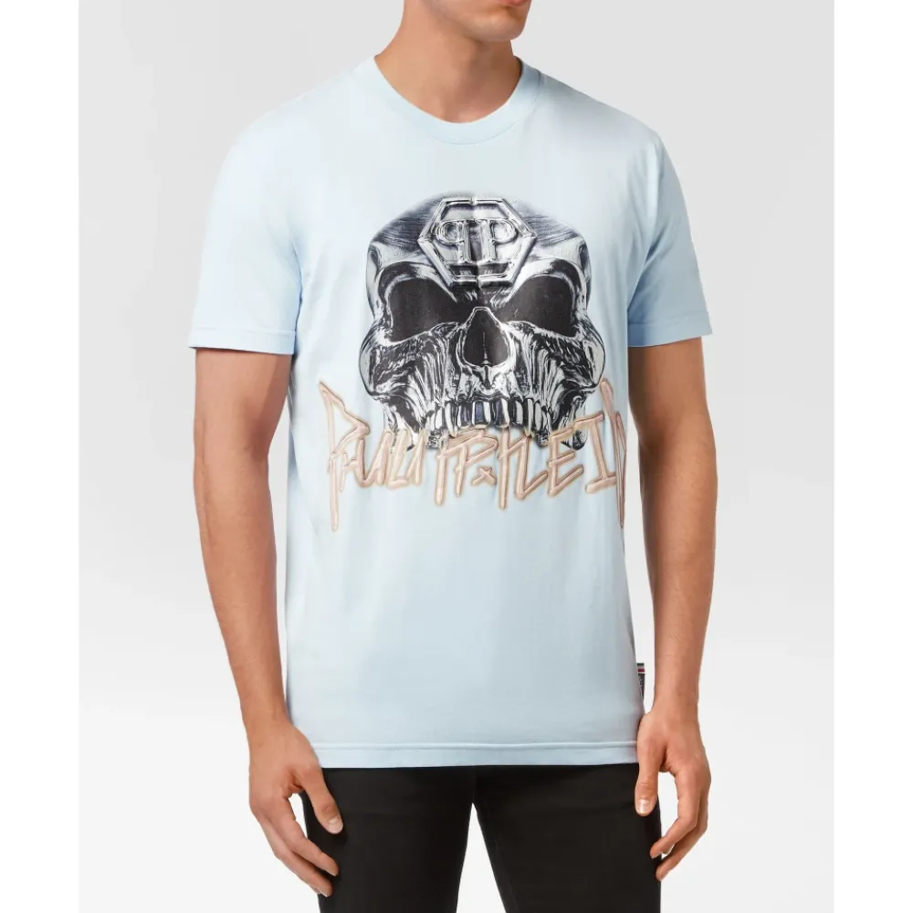 Heren Philipp Plein T-Shirt Ronde Hals SKULL