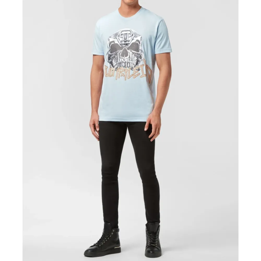 Heren Philipp Plein T-Shirt Ronde Hals SKULL