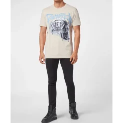 Heren Philipp Plein Shirts^T-Shirt Ronde Hals SKULL