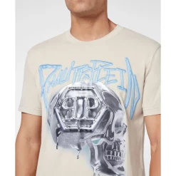 Heren Philipp Plein Shirts^T-Shirt Ronde Hals SKULL