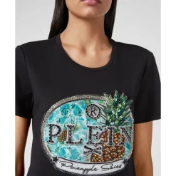 DAMES Philipp Plein Shirts^T-shirt Ronde Hals SS Stones Pineapple Skies
