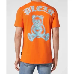 Heren Philipp Plein Shirts^T-shirt Ronde Hals SS Teddy Bear