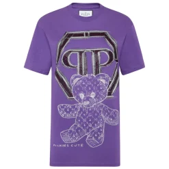 DAMES Philipp Plein Shirts^T-shirt Ronde Hals Teddy