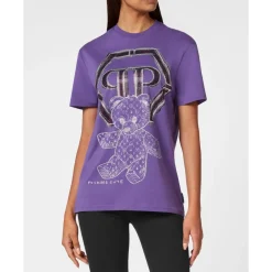 DAMES Philipp Plein Shirts^T-shirt Ronde Hals Teddy