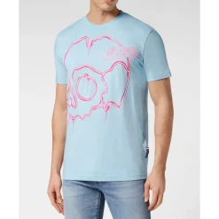 Heren Philipp Plein Shirts^T-shirt Round Neck SS Dripping Skull