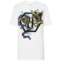DAMES Philipp Plein T-shirt Round Neck SS Tattoo