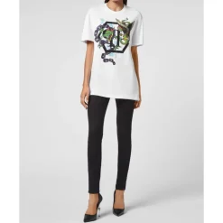 DAMES Philipp Plein T-shirt Round Neck SS Tattoo