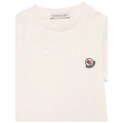 Moncler Bovenkleding^T-shirt van katoen met geborduurd logo