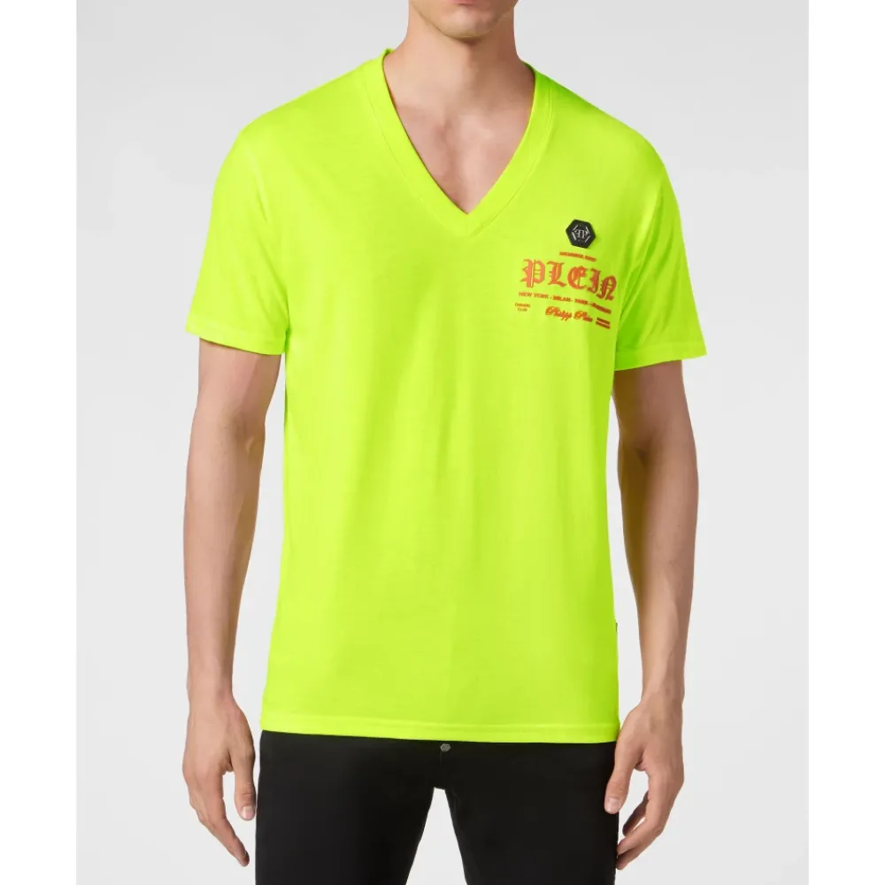 Heren Philipp Plein T-shirt V-Neck