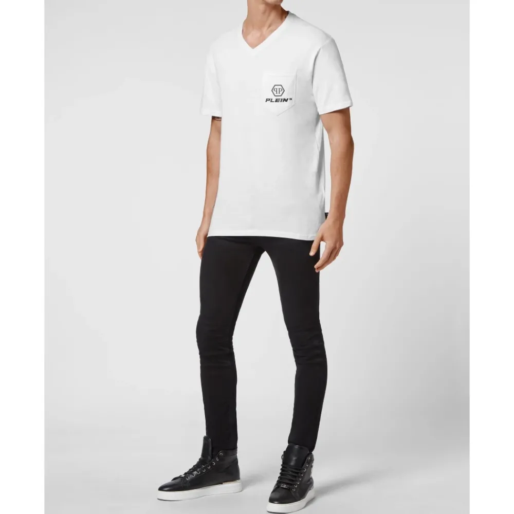 Heren Philipp Plein T-shirt V-Neck SS