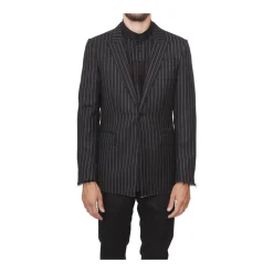 Heren Givenchy Kostuums^Twee Knoopjes Wollen Jas