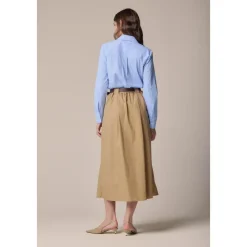 DAMES Kocca Tweekleurige jurk met lange mouwen