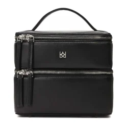 DAMES Kazar Tweelaagse stijve leren cosmetische tas