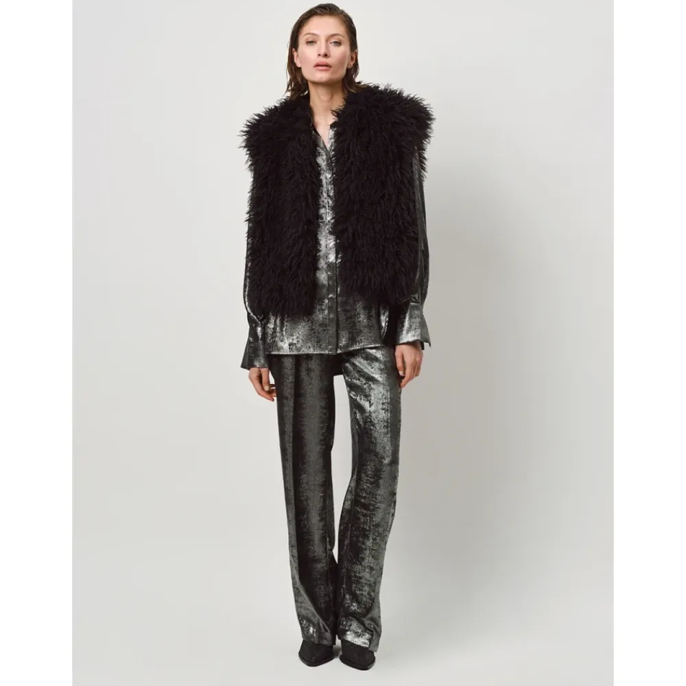 DAMES Dante 6 Twirl faux fur waistcoat