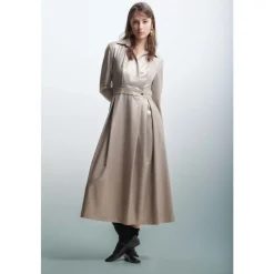 DAMES Kocca Uitlopende Geplooide Jurk