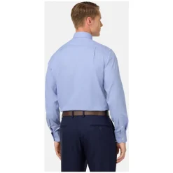 Heren Boggi Milano Overhemden^ULTIMATE NON IRON Regular Fit Katoen Dobby Overhemd