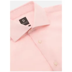 Heren Boggi Milano Overhemden^ULTIMATE NON IRON Regular Fit Gestreept Katoenen Overhemd