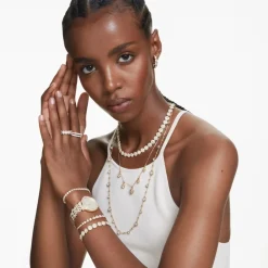 DAMES Swarovski Horloges|Horloges^Unisex Imber 31 mm Kristal Armbandhorloge Goudkleurig 5718169