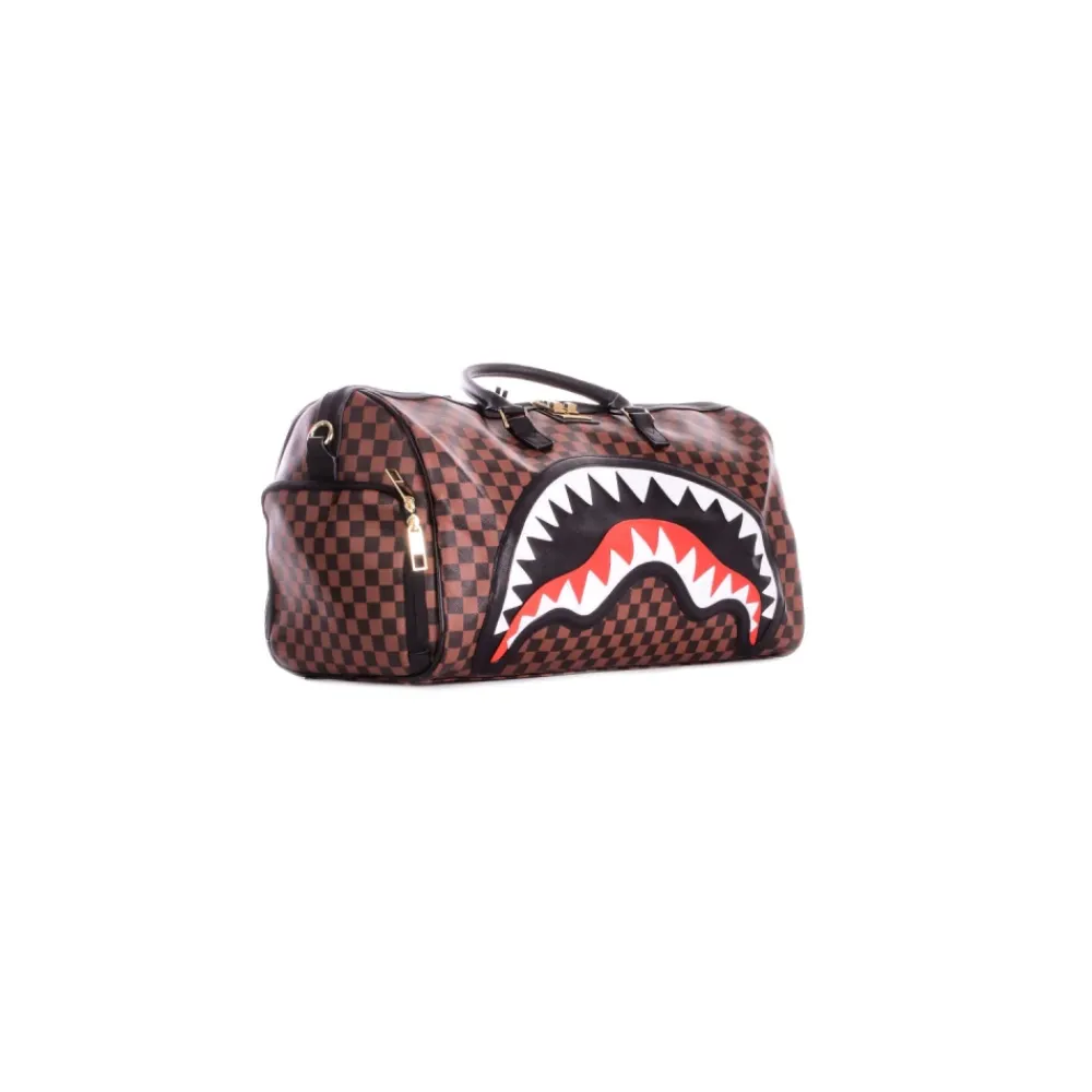 DAMES SPRAYGROUND Unisex Logo Front Zip Tas