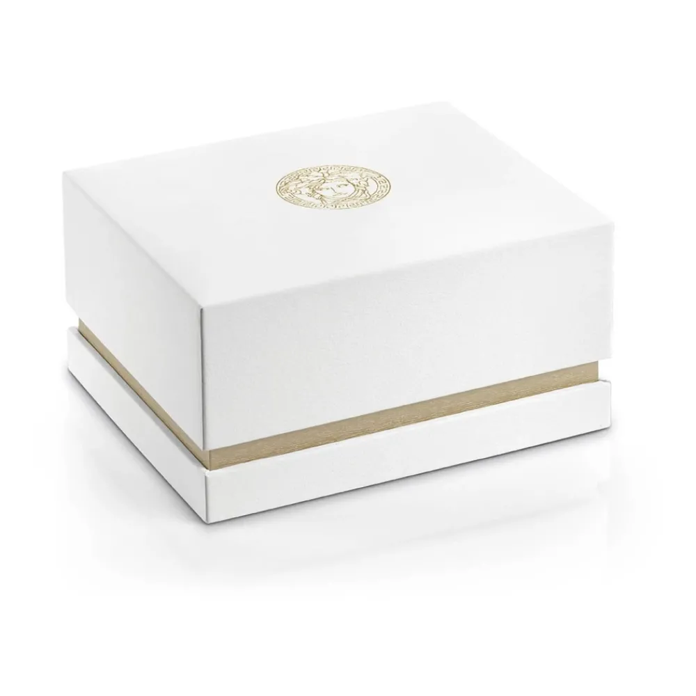 DAMES Versace Horloges^V CIRCLE /Goud Leren Horloge