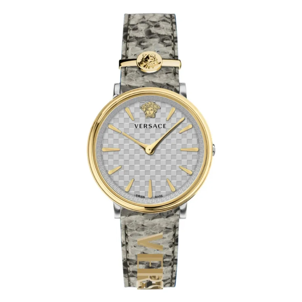 DAMES Versace Horloges^V CIRCLE Grijs-Goud Dameshorloge